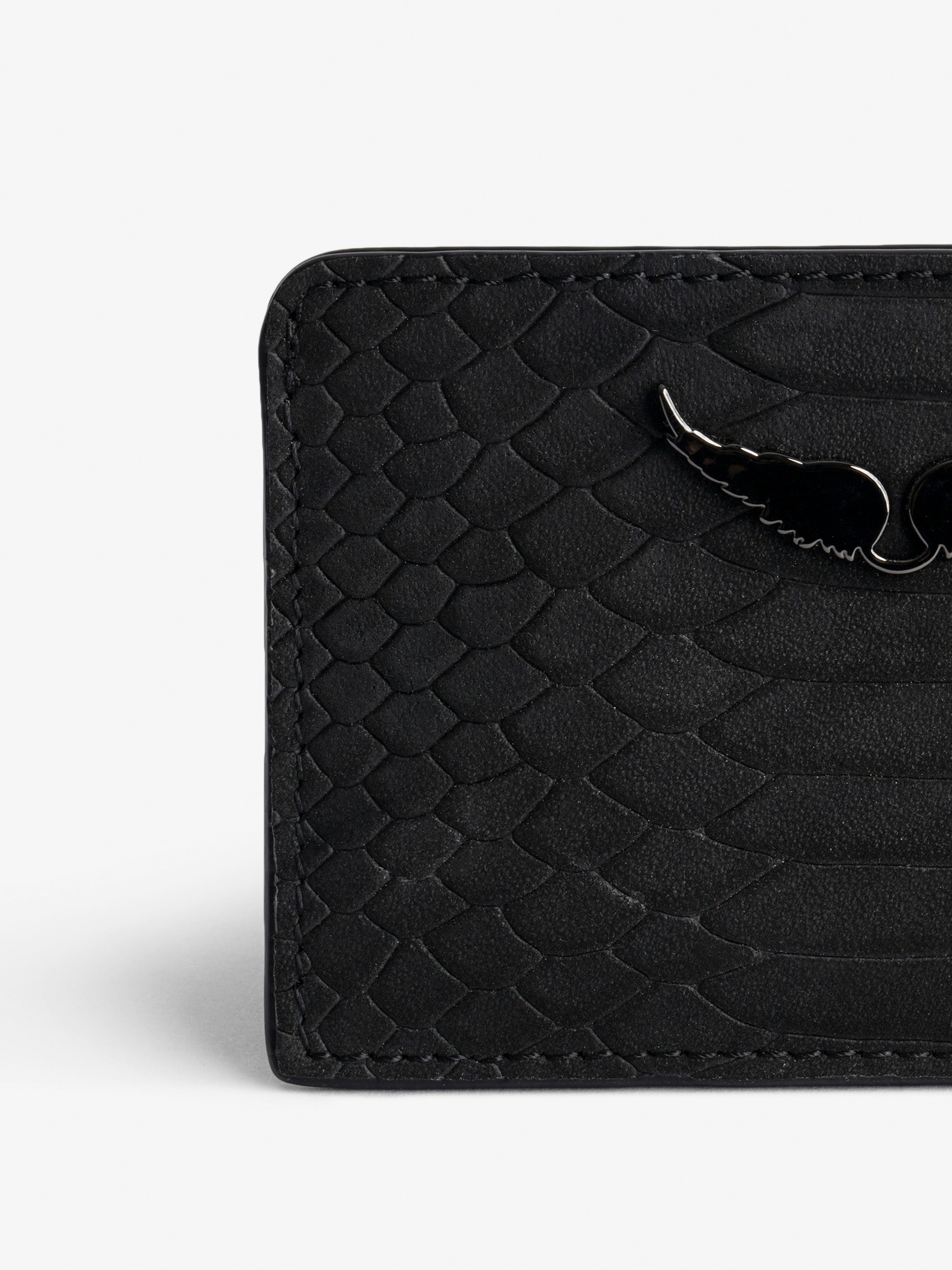 ZV Pass Card Case - Card case in python-effect leather.